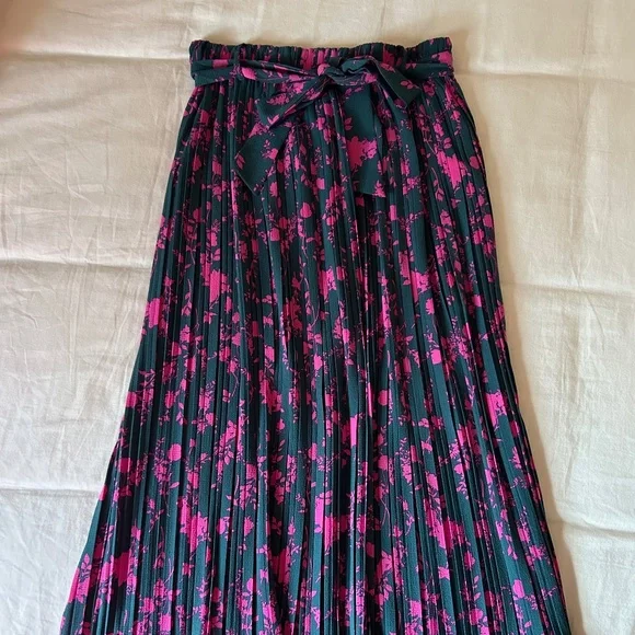 green & pink midi skirt - Picture 1 of 5
